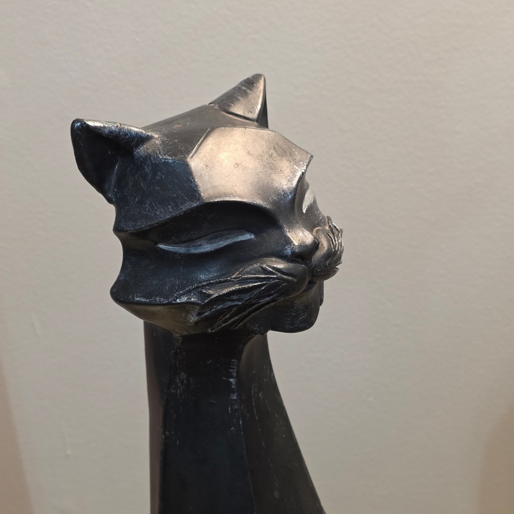Vtg universal statuary corp. siamese Cat Statue Tall 24" MCM Floor Decor feline - Picture 12 of 16